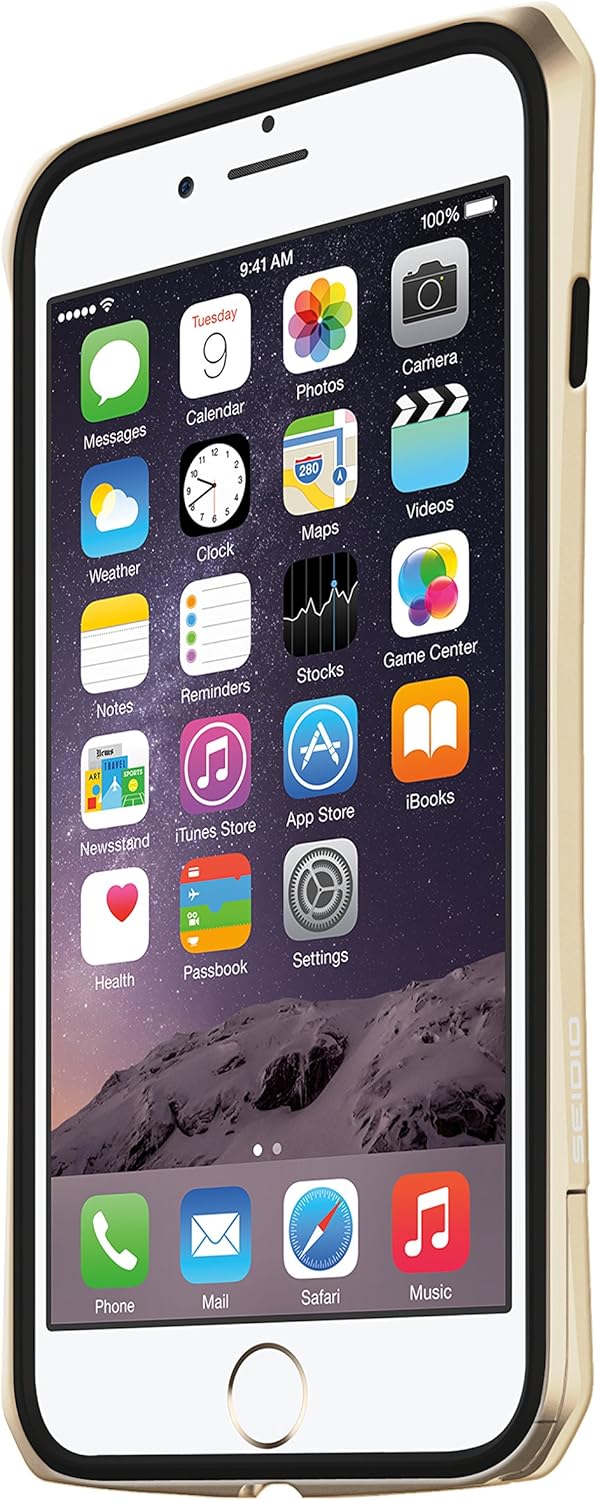 Seidio TETRA Metal Bumper Case for Apple iPhone 6 Plus - Retail Packaging - Gold