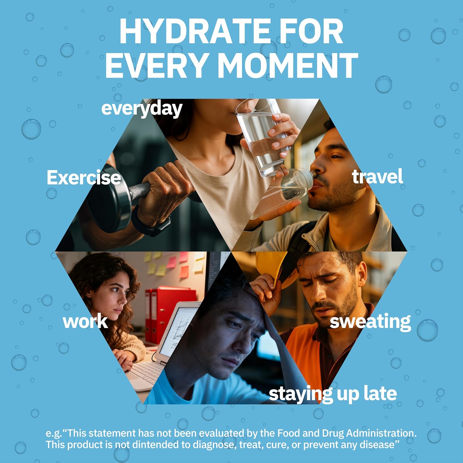 Electrolytes Powder Packets, Citrus Passion Fruit(0.36 oz*20 Sticks), Sugar Free Hydration Packets Electrolyte Drink Mix with 7 Vitamins and Electrolytes, Keto Friendly, Vegan (Pack of 2)