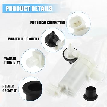ACROPIX Windshield Washer Motor Pump Fit for Nissan Quest for Infiniti QX50