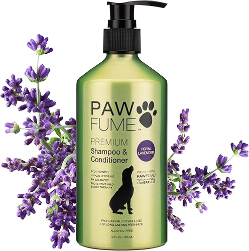 Pawfume Champú y acondicionador para perros, champú hipoalergénico para perros malolientes, los mejores champús y acondicionadores para perros,