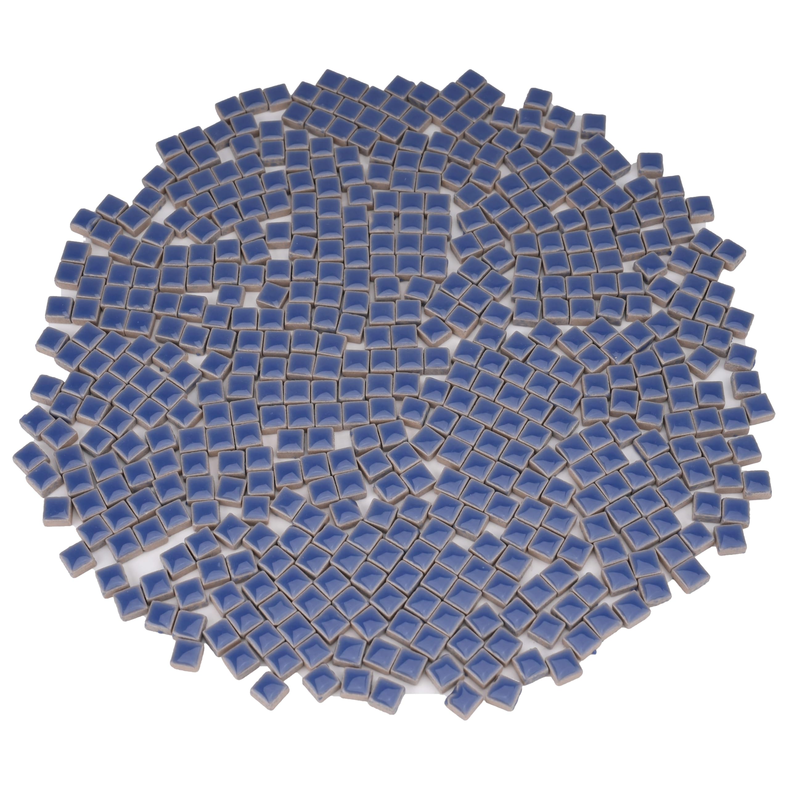 Azulejos de mosaico cuadrados de cerámica para manualidades, azulejos pequeños de 10 mm para manualidades y marcos detallados, suministros de mosaico esenciales, 1 libra/aproximadamente 450