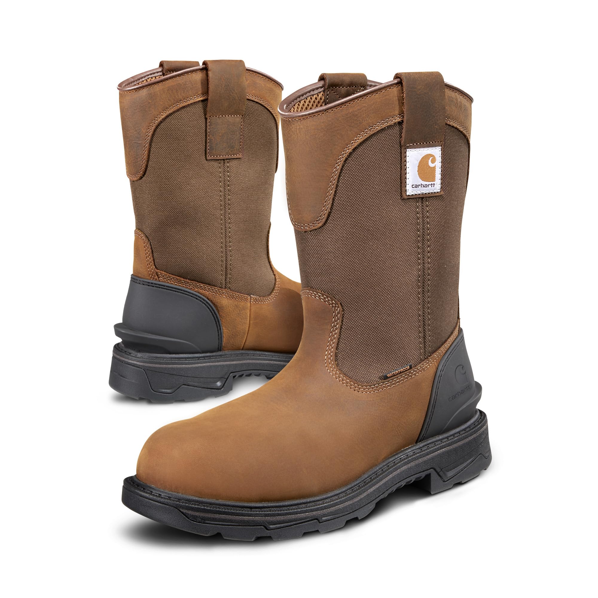Carhartt Ironwood Waterproof Work Boots for Men - 11-inch Wellingtons Built with Oil-Tanned Leather with EH & Slip-Resistant Outsoles