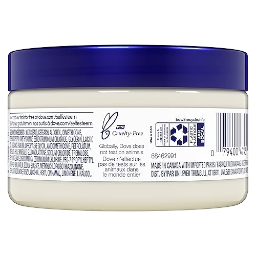 Miniatura 2 de Dove Mascarilla capilar fortalecedora para el cabello dañado y la rotura del cabello, minerales + arcilla blanca, 4 onzas, 4 unidades