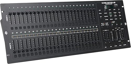 Miniatura 6 de ADJ Productos SCENE-SETTER 48, Controlador de atenuación de canal DMX, tablero de control profesional de espectáculos de luz