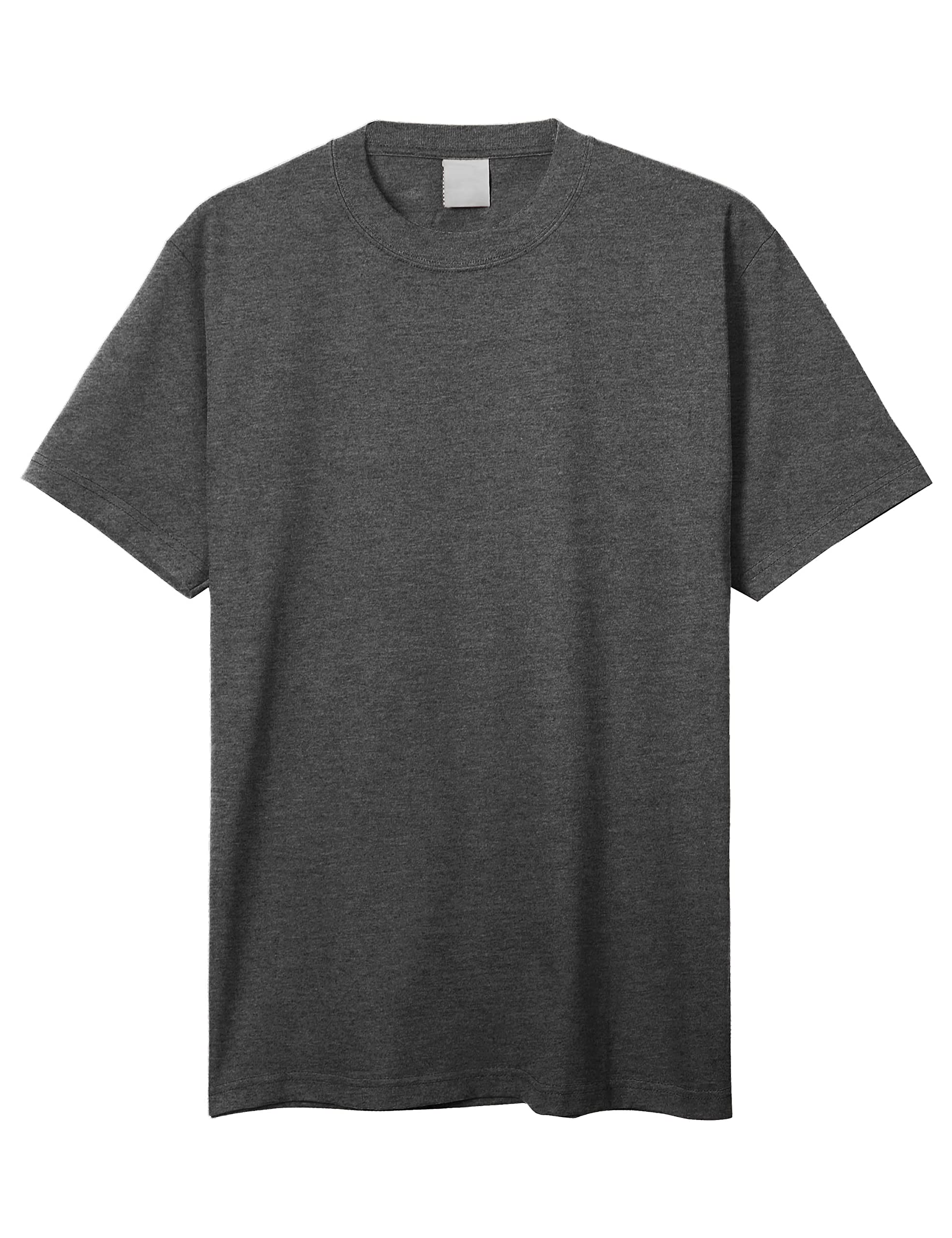 Hat and Beyond Mens Super Max Heavyweight Cotton T Shirt Solid Short Sleeve Tee S-5XL