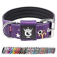 TSPRO Collare per Cani, Collare Tattico Regolabile con Fibbia in Metallo Robusto