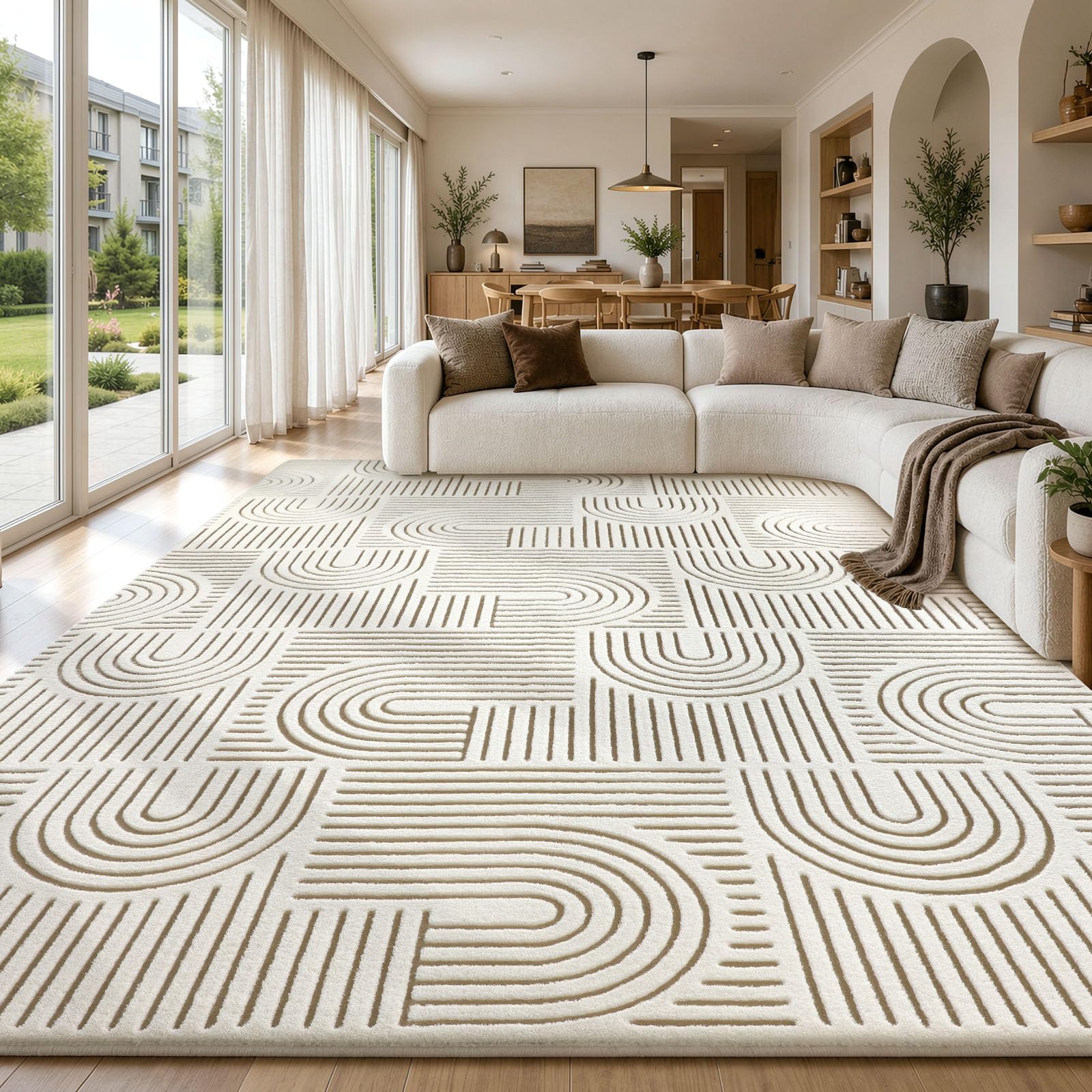 Sour Lemon Rugs Living Room Bedroom Large 200x300cm, Washable Fluffy Carpet
