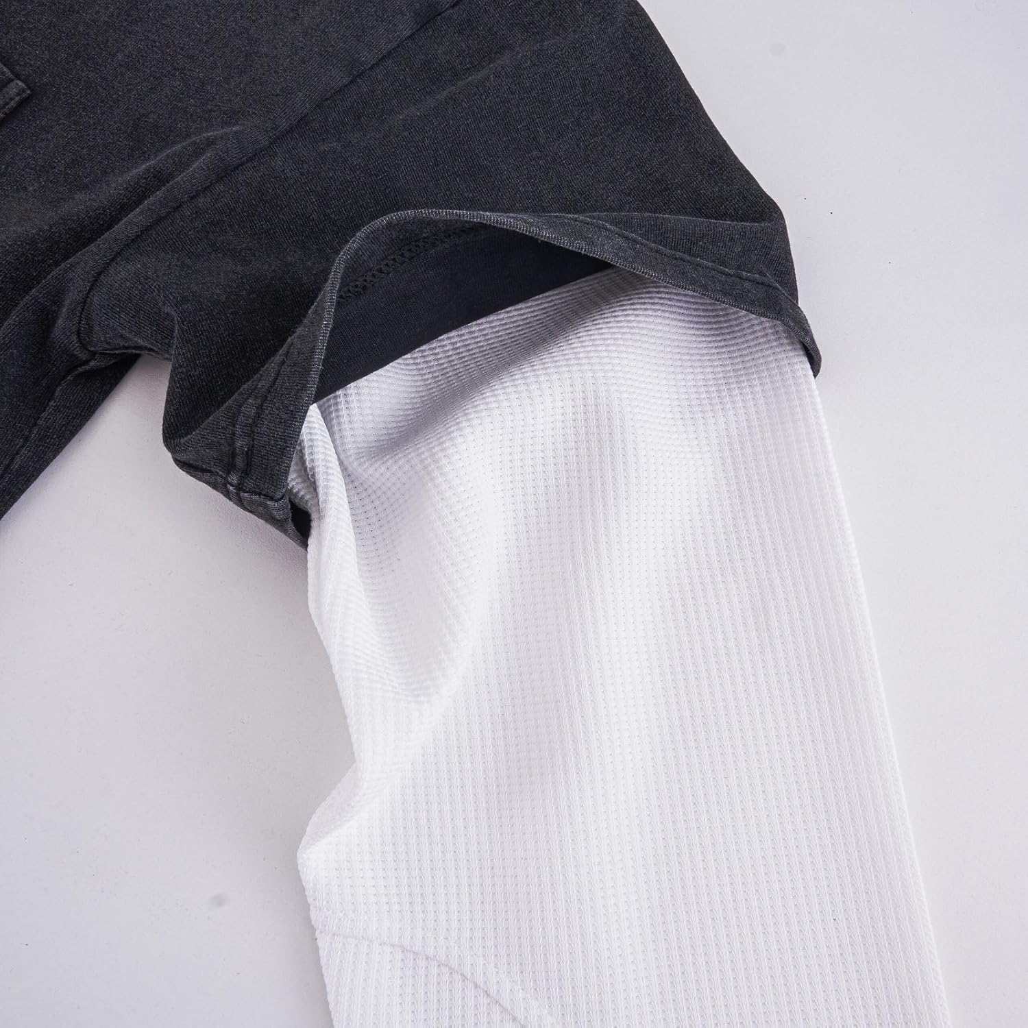 High Level HL Double Layer Stonewashed Boxy Crop T-Shirt