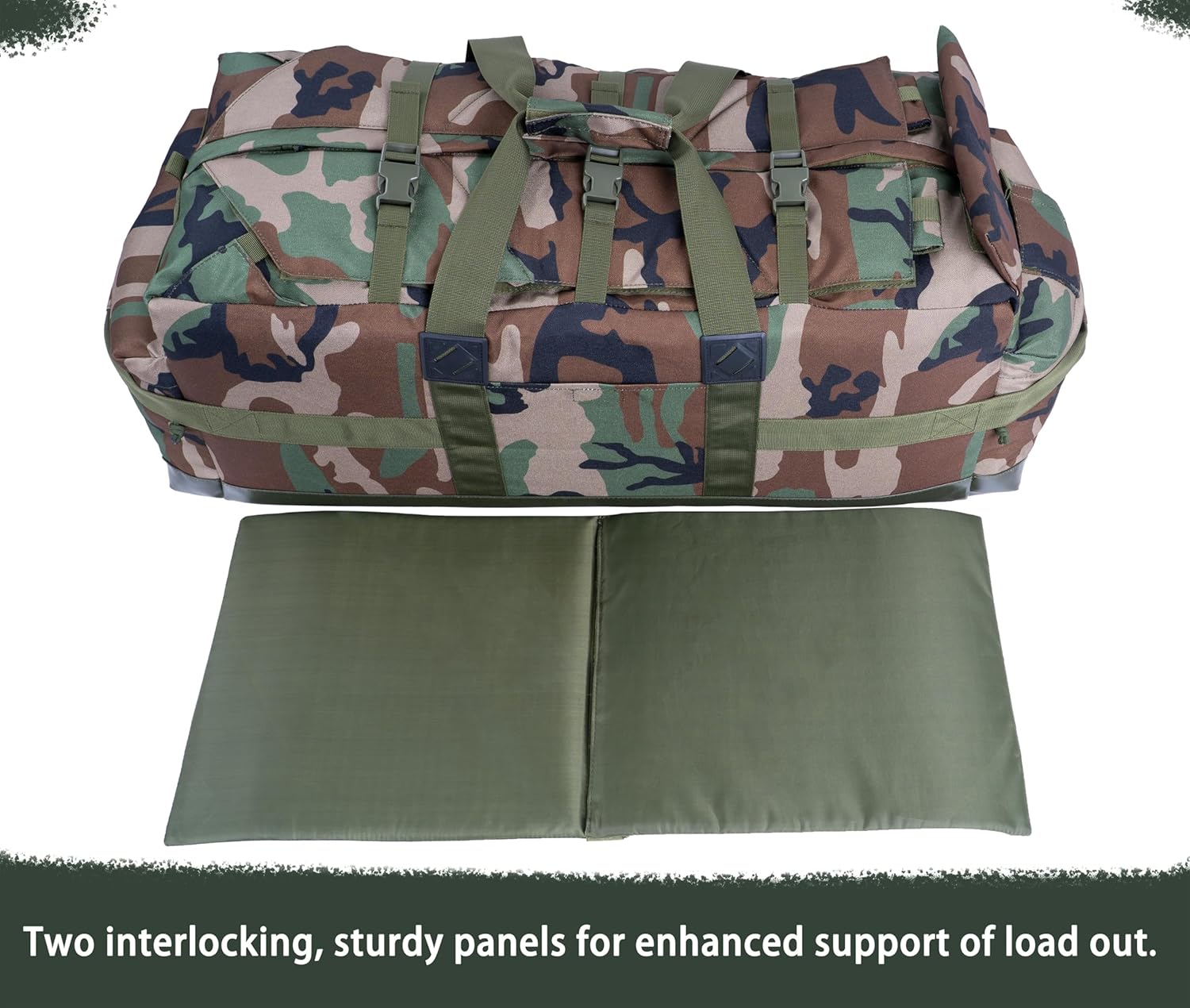 Large Military Duffle Bag Backpack Tactical Field Gear Equipment Duffel Bag Army Deployment Bag 85L