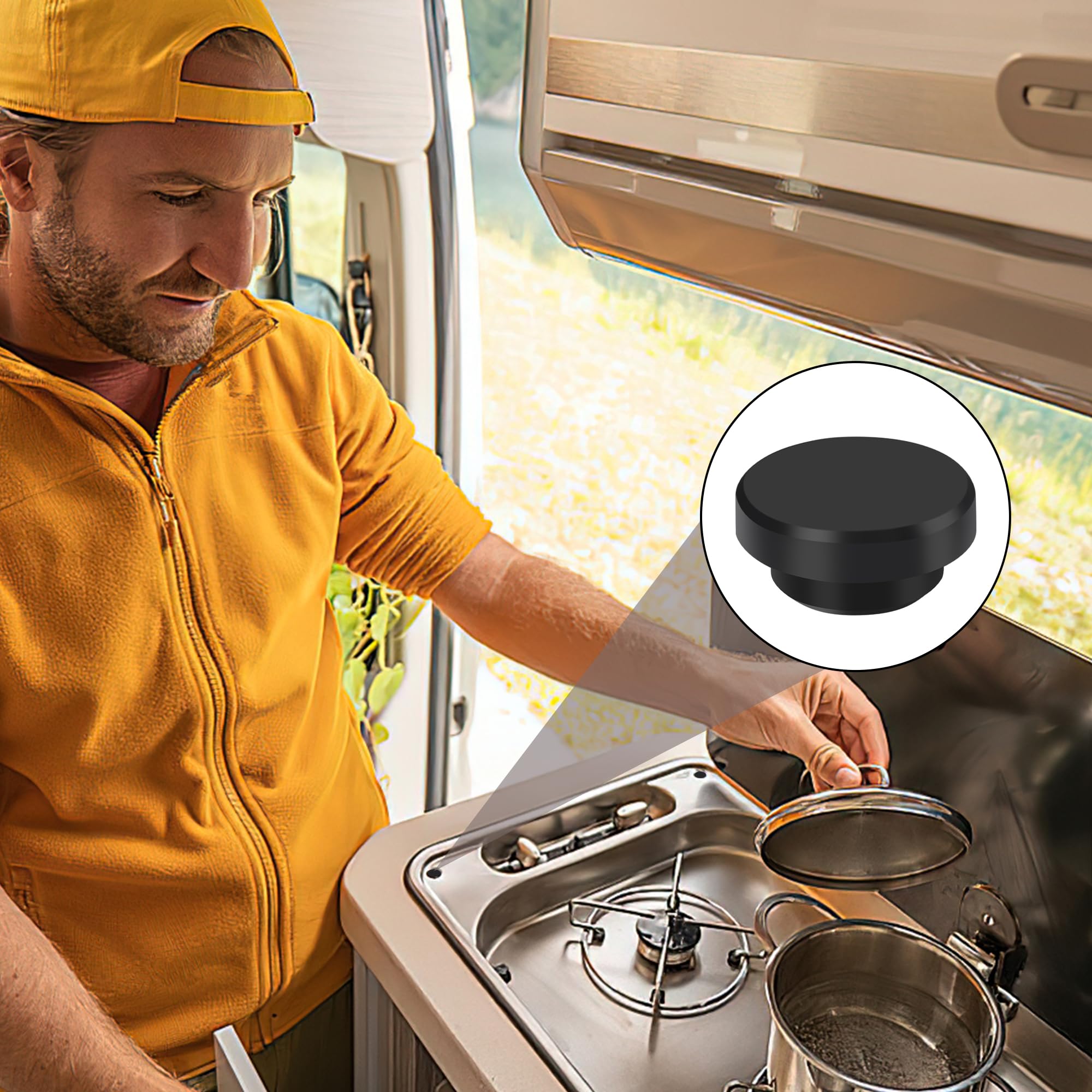 12-tlg. Gummipuffer Set Für Wohnmobil Gasherde - Kompatibel Mit Dometic, Smev & Thetford (5mm)