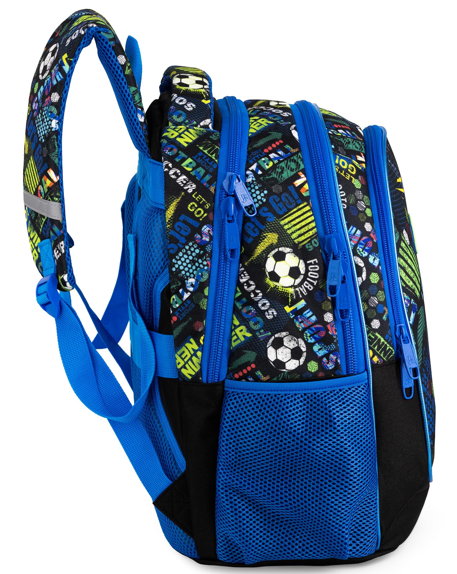 Julian Ross Mochila escolar ergonómica infantil primaria 6–10 años 43×33×15 cm – tirantes acolchados, fondo reforzado, con cinta para trolley – Niñas y Niños