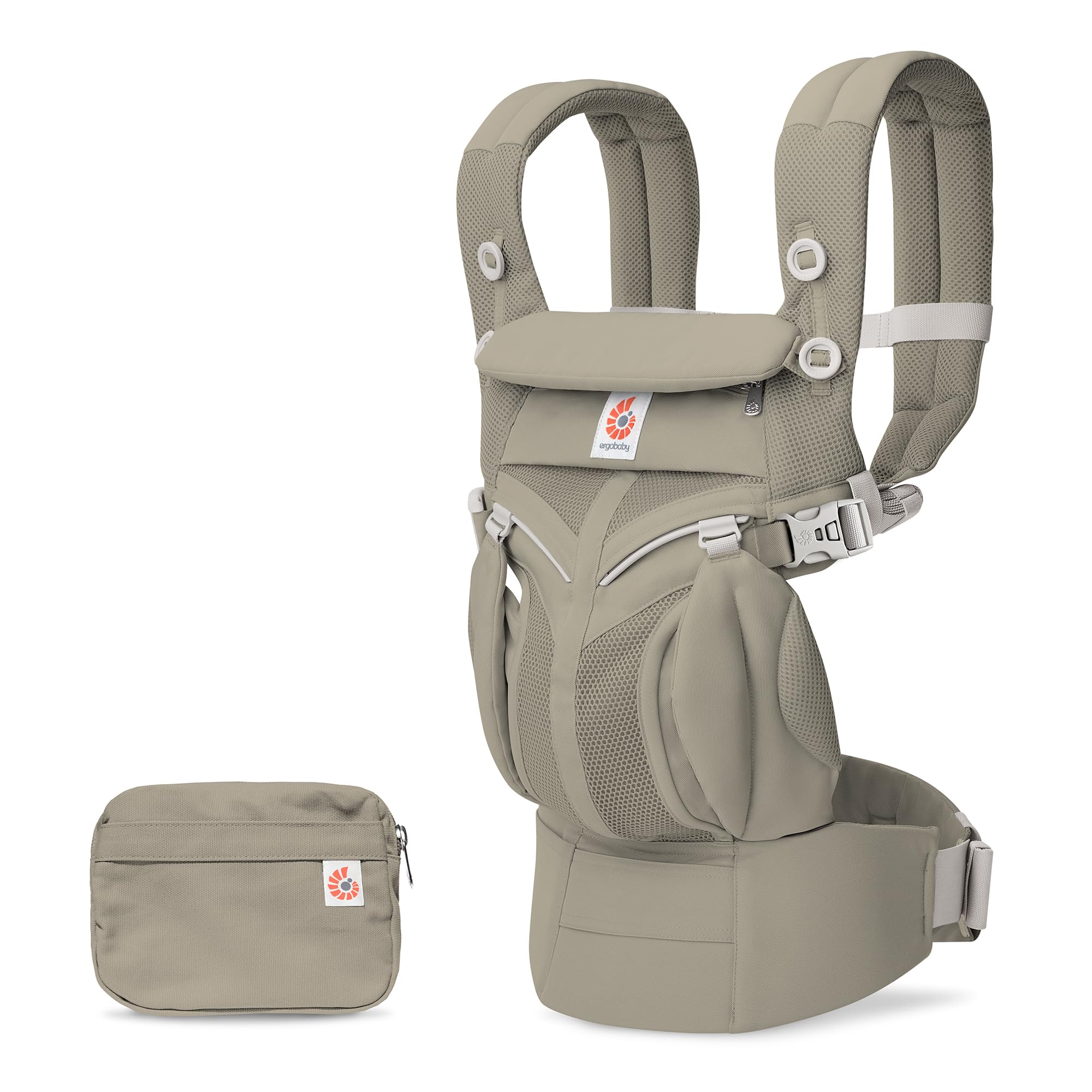 Ergobaby Baby Carrier for Newborn to Toddler, Ergonomic 4-Position Omni Classic Mesh, Baby Carrier Back Front Facing Backpack, Charcoal Grey — view 9