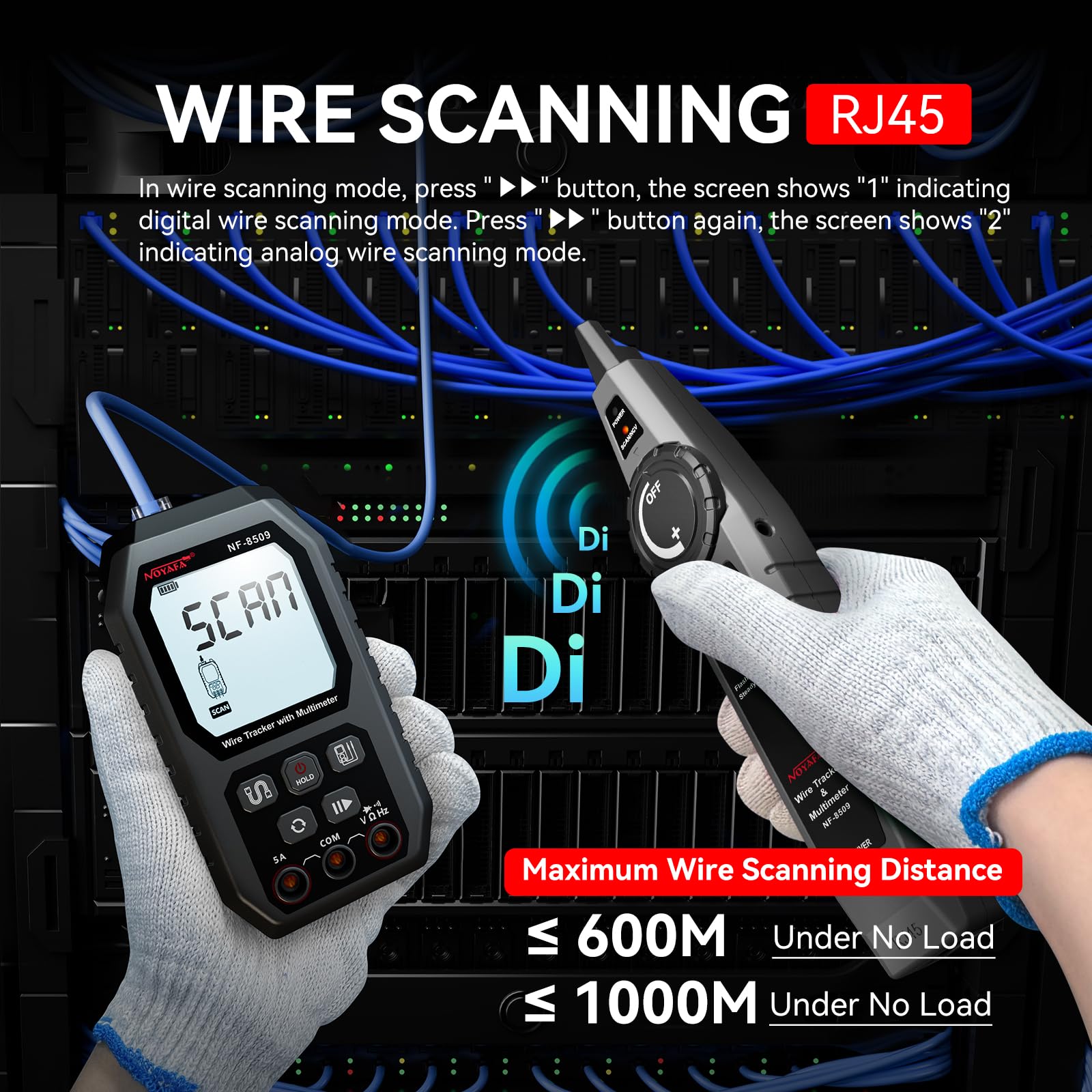 NOYAFA Network Cable Tester - Multimeter & PoE Tester -3 NOYAFA Network Cable Tester - Multimeter & PoE Tester -3