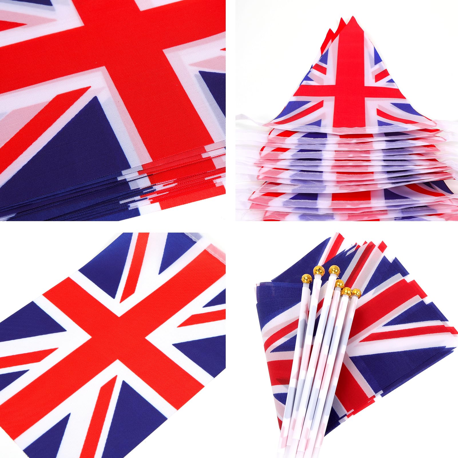 HOWAF Union Jack Bunting British Flag UK Bunting, Union Jack Flags Pennant VE Day Banners - Image 3