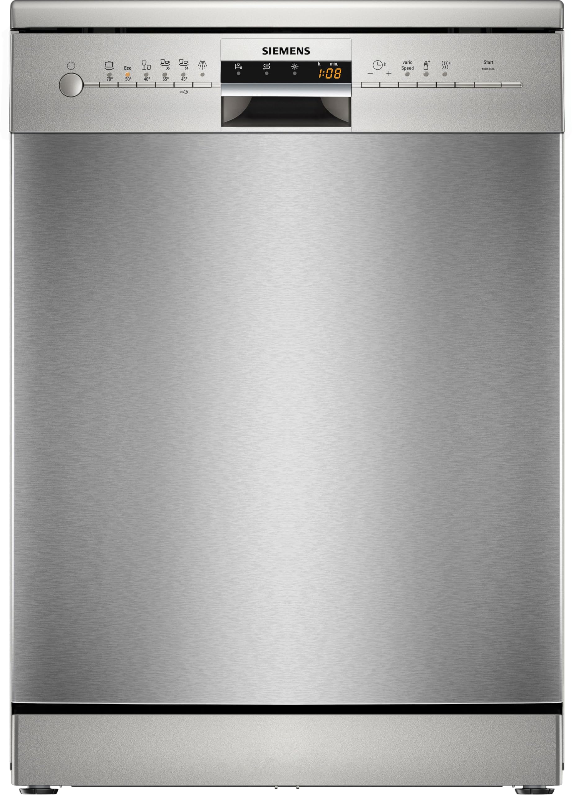 Siemens iQ100,5 Programs12 Place Settings Free Standing Dishwasher, German Engineering Dishwasher, Brushed Steel, SN216I00AM 2025 Model