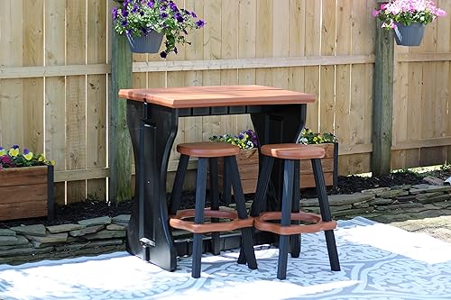 Miniatura 3 de Leisure Accents Bar (negrogris oscuro, barra doble con 2 taburetes)