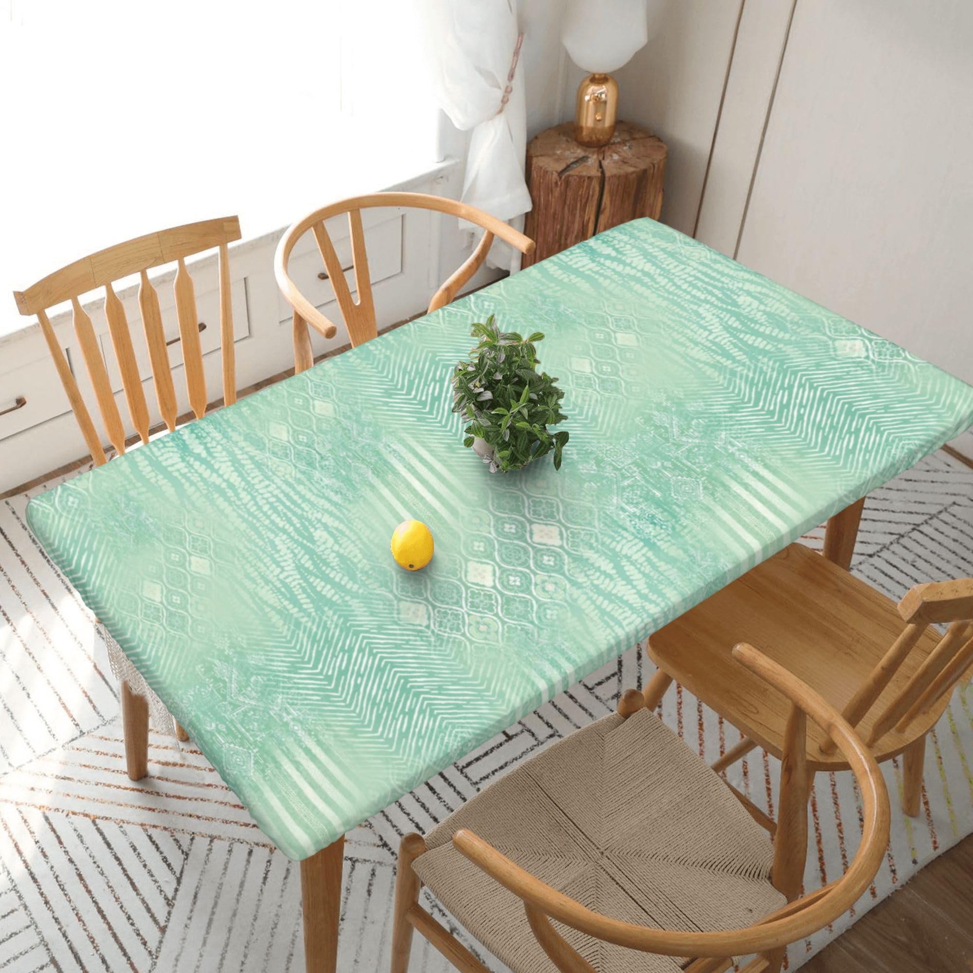 Nappe de maison à texture tissée pour table de jardin et réception 152 cm