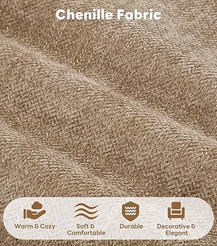 Miniatura 7 de WILLOVE Juego de sofá modular modular, sofá nube de felpilla con reposabrazos anchos y 8 almohadas, sofás de asiento profundo para sala de estar,