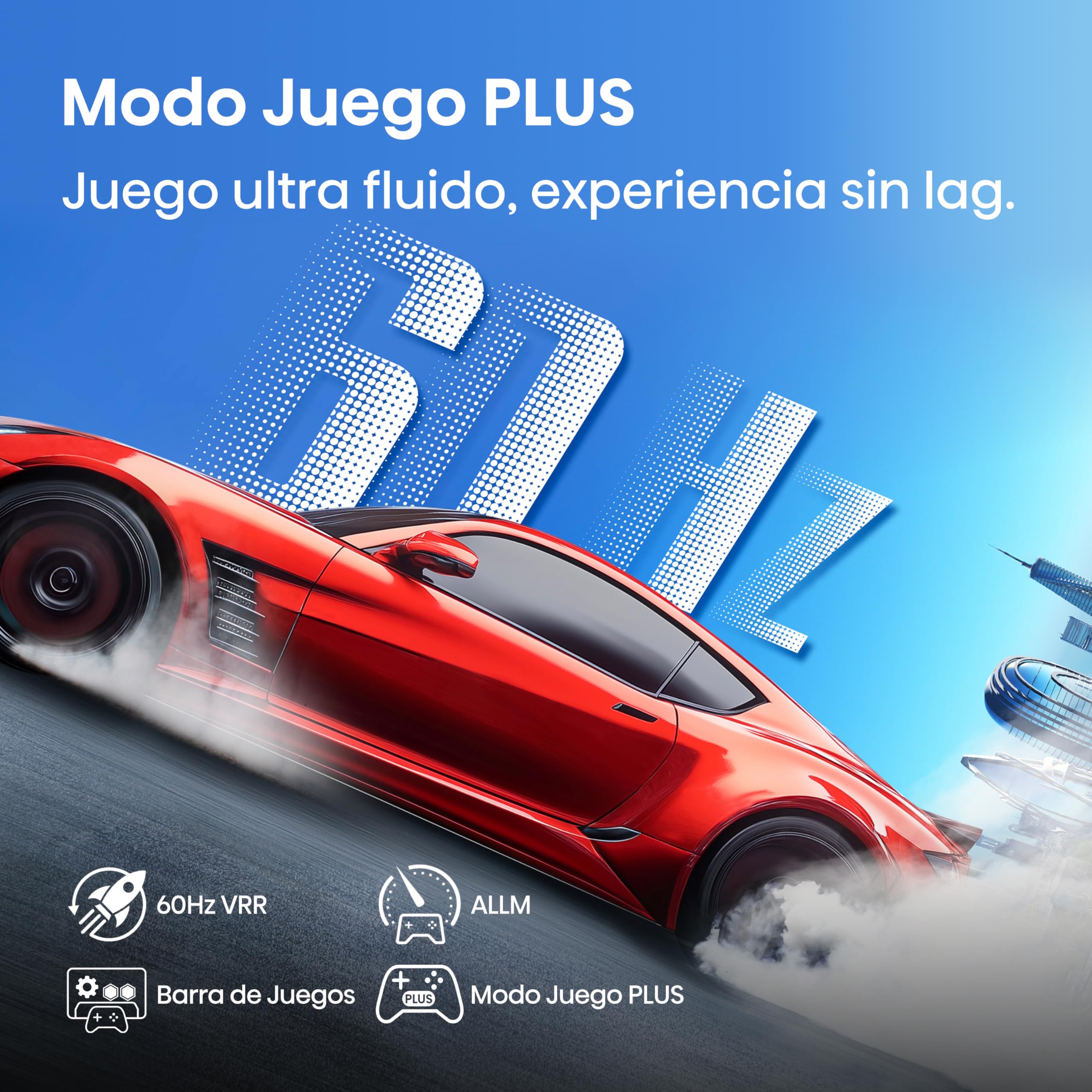 Hisense 50A7Q - QLED Smart TV 50 Pulgadas, Movimientos Suaves IA, Dolby Vision, Dolby Atmos, Subwoofer Integrado, Modo Juego Plus, Modo Deportes IA, Bluetooth & HDMI 2.1, Control por Voz Alexa