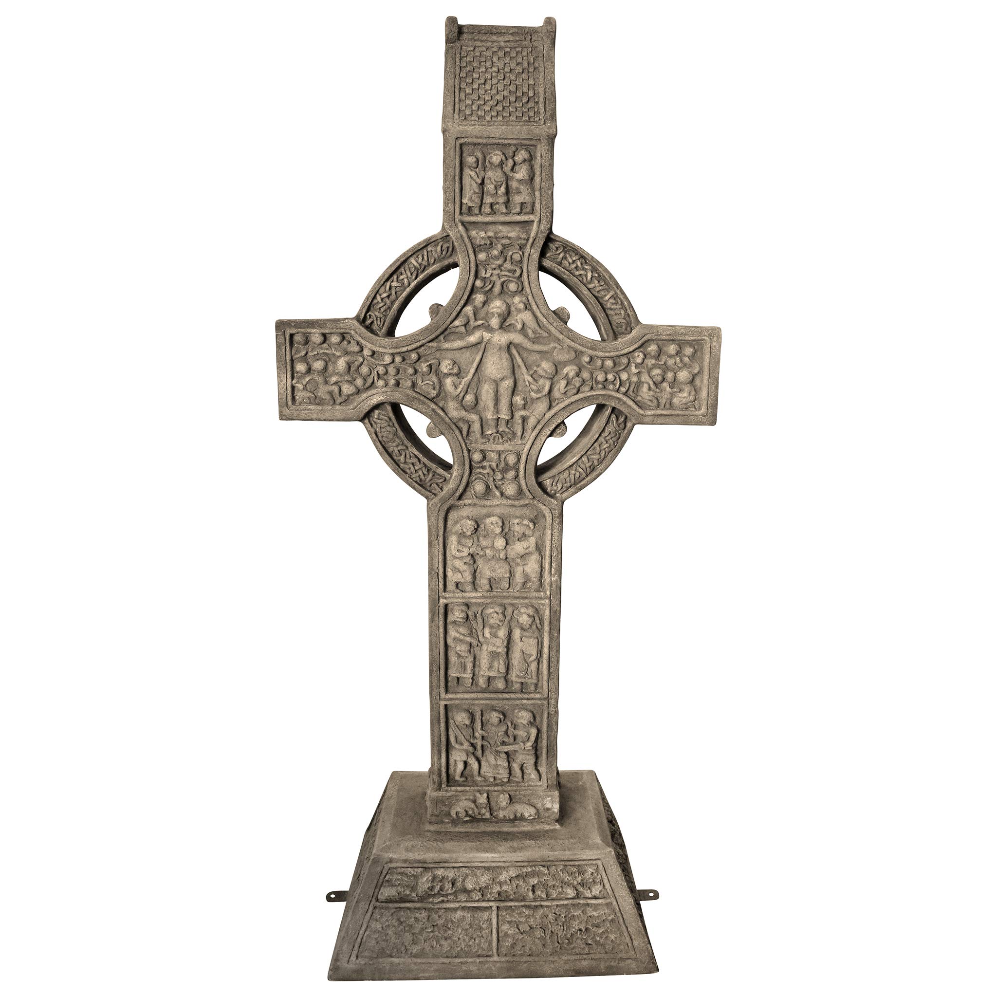 アンティークイタリア ブラットレース刺繍マット 神話の人物と男鹿と鳥 森林 古典 Amazon.com : Design Toscano Muiredach High Celtic Cross Grand
