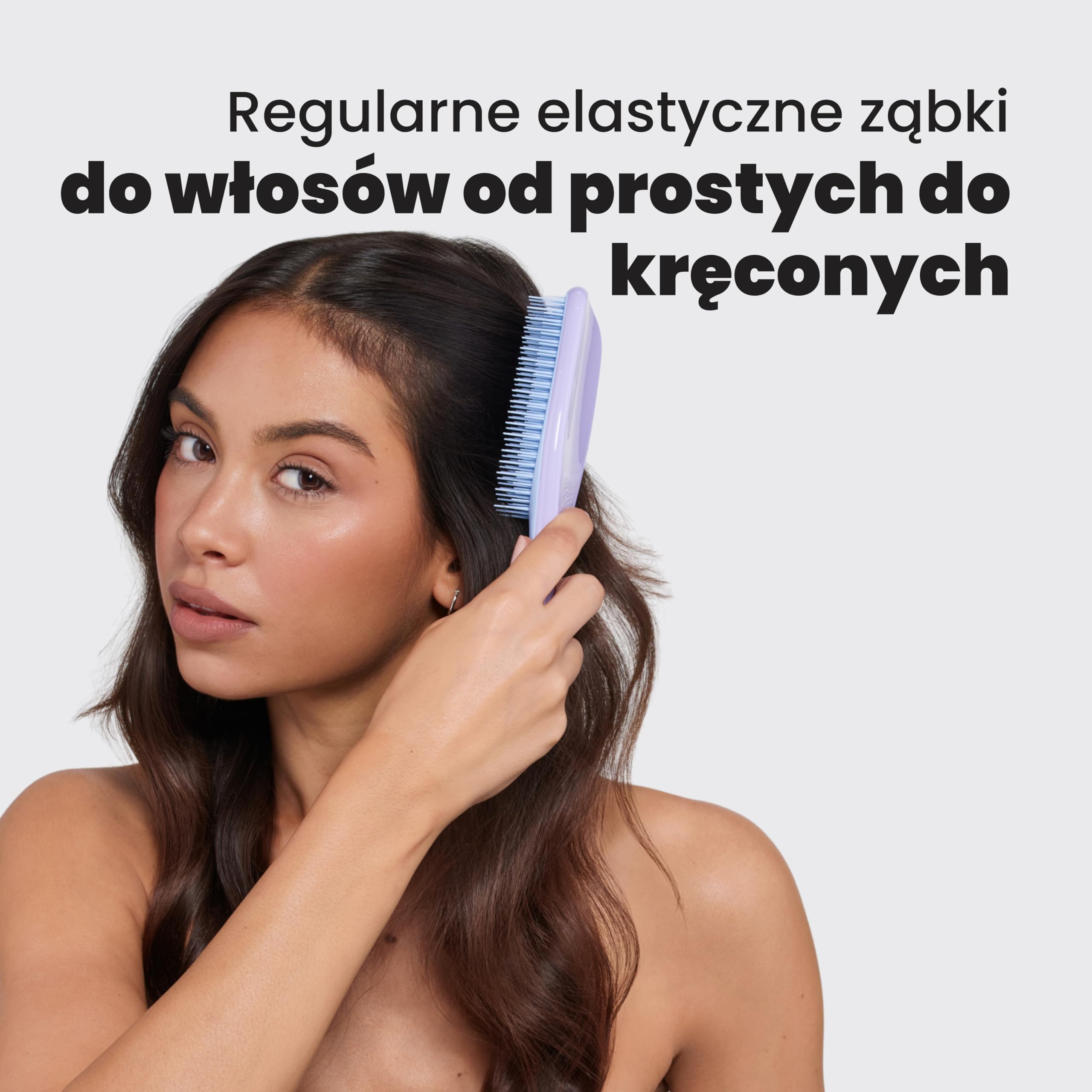 Tangle Teezer Ultimate Detangler - Szczotka do rozczesywania do wszystkich rodzajów włosów - Dwupoziomowe ząbki zmniejszają łamliwość i eliminują splątania - Liliowy chmurny błękit