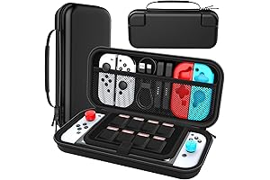 HEYSTOP Nintendo Switch OLED Case - Protective, Roomy, and Stylish Black Carrying...
