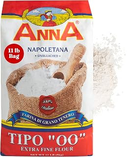 Cento Anna Tipo 00 Flour 11 lbs - Extra Fine Unbleached Italian Soft Wheat for Crispy Pizza Crust, Pasta & Bread