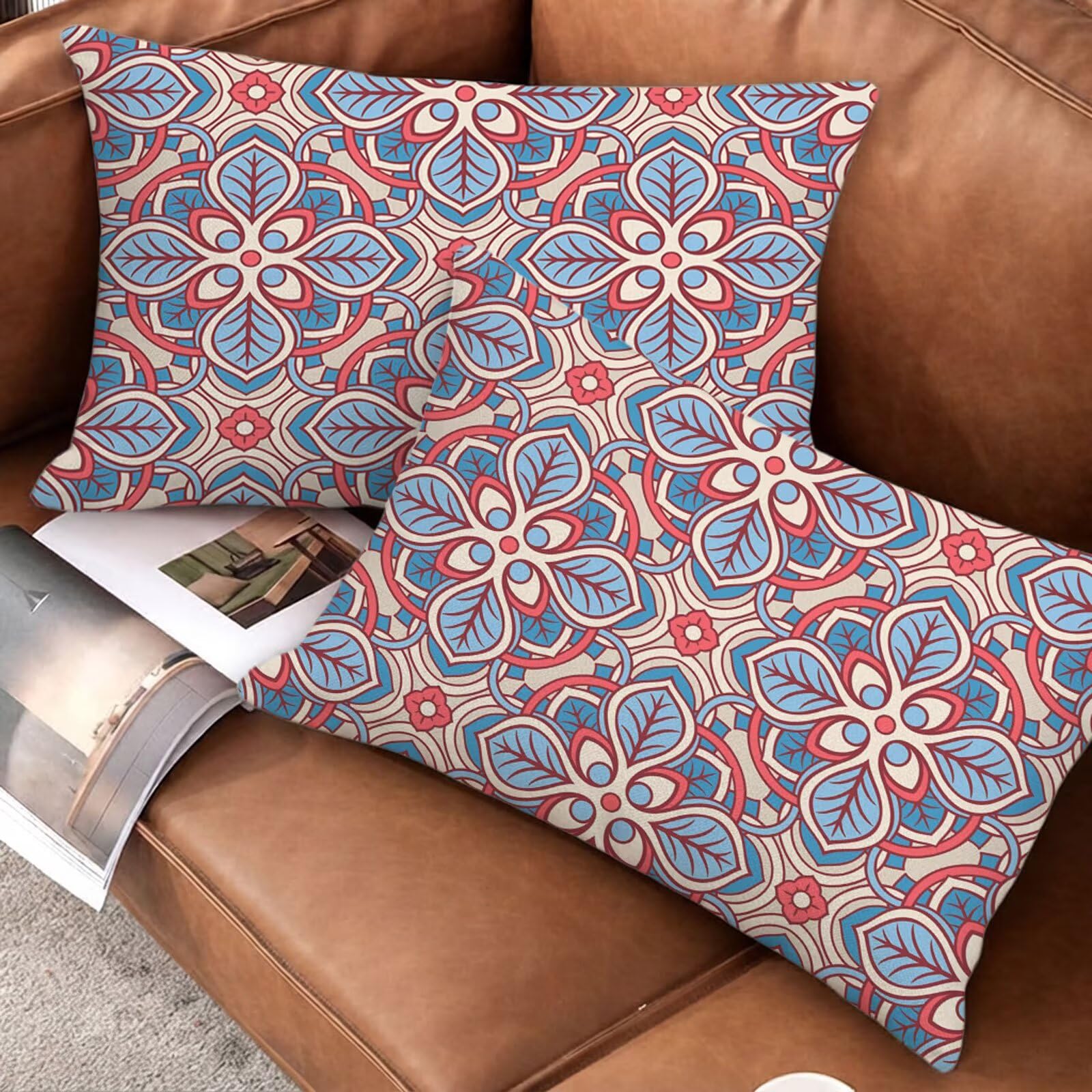 Poszewki na poduszki 60x80 cm retro boho poszewki na poduszki prostokątne E