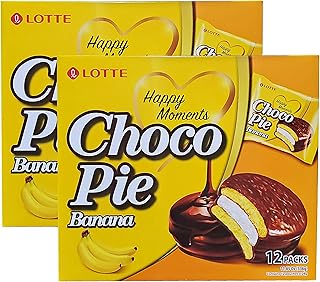 Lotte Choco Pies 2 Packs (Banana Choco Pie)