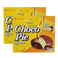 Vista 1 de Lotte Tartas de chocolate 2 paquetes (pastel de chocolate de plátano)