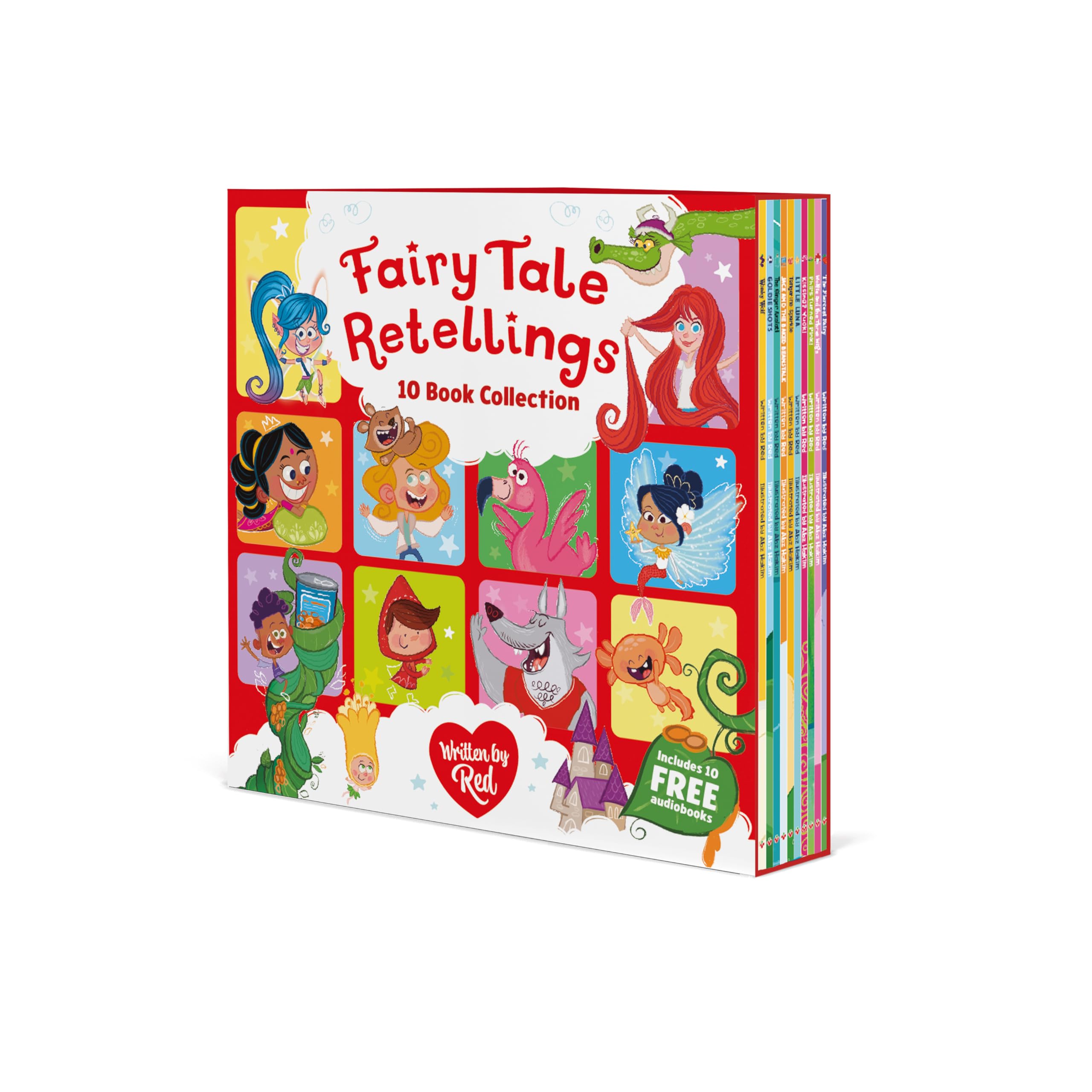 Fairy Tale Retellings by Red: 10 Book Collection by Red (Boxed pack)