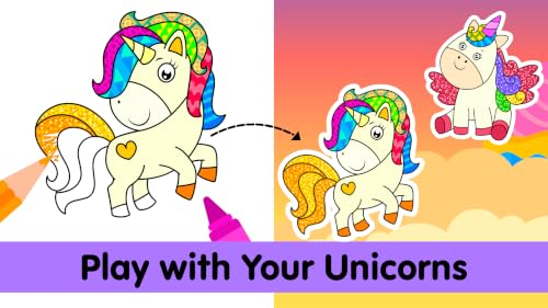 Unicorn Coloring Games & Drawing Book For Kids 2+ Year Old Free #TOP1