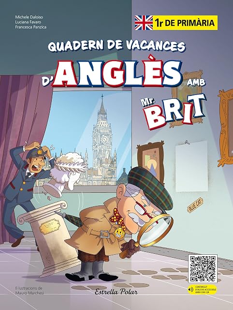 Portada de Mr. Brit. Quadern de vacances d'anglès. 1r de primària