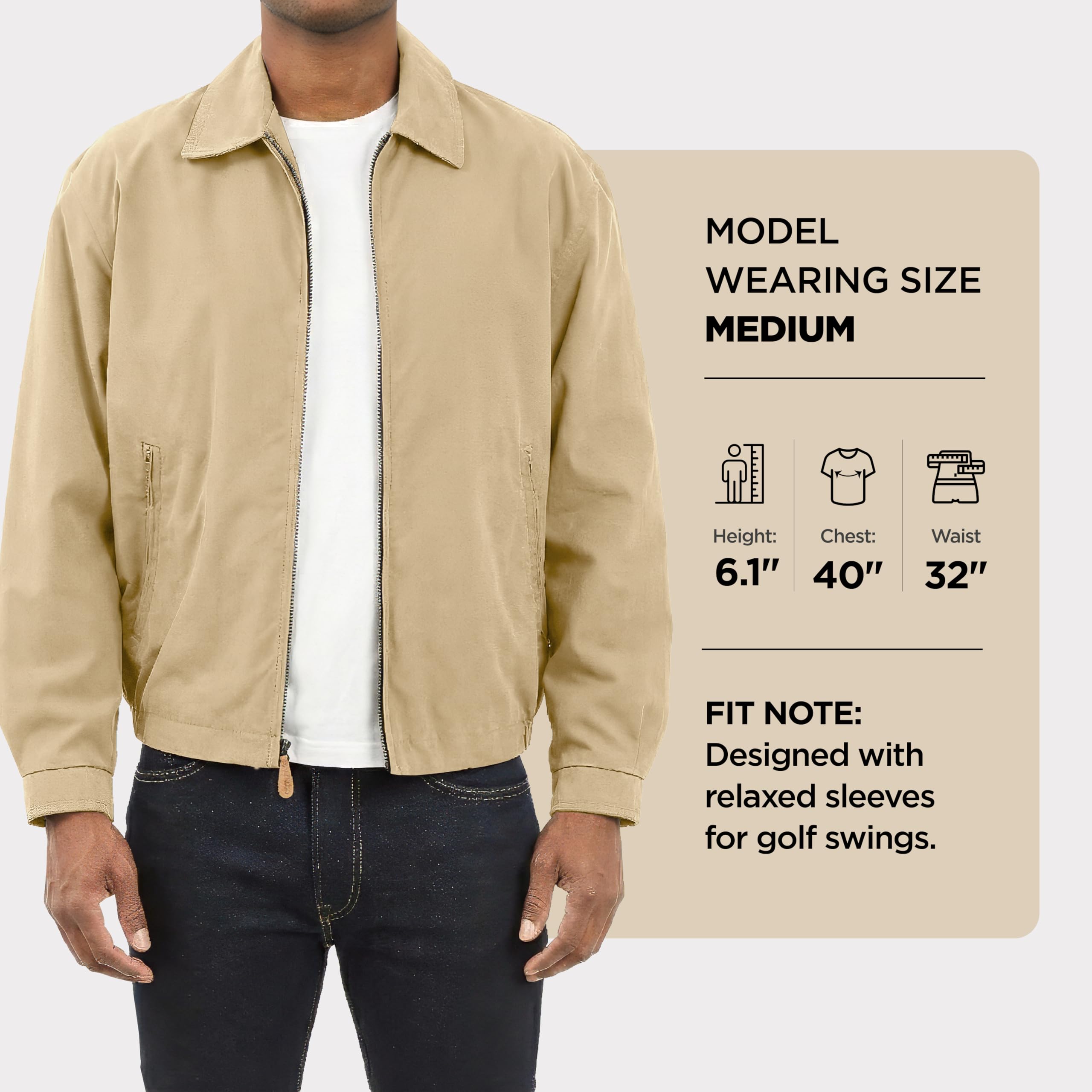 London Fog Auburn Giacca leggera in cotone Uomo