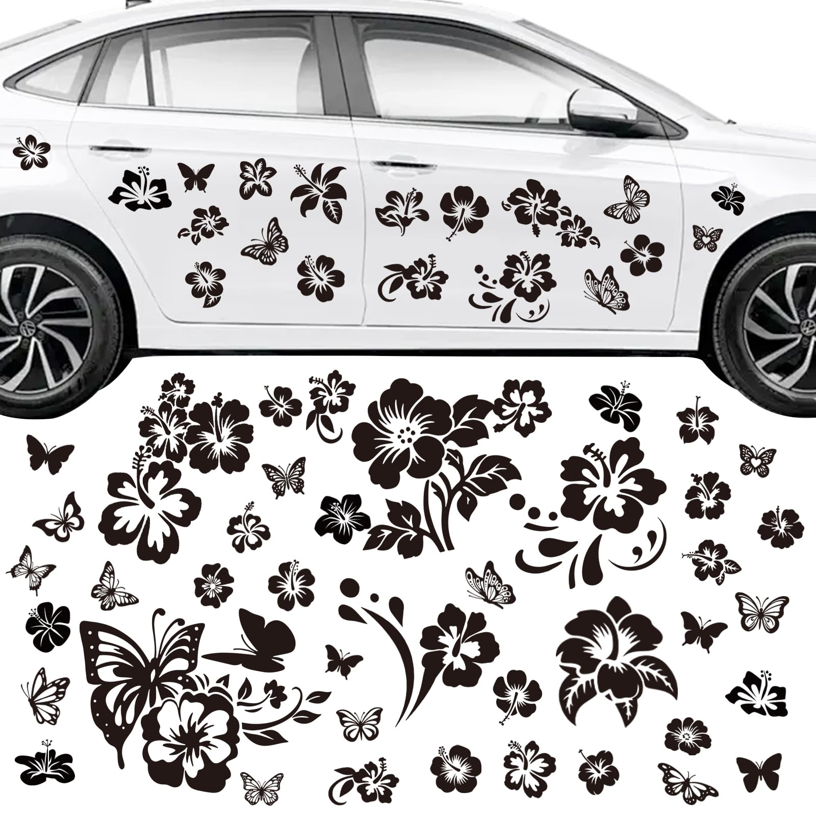 Pwsap Autoaufkleber, Auto Aufkleber Dekorationen Zubehör Car Sticker Deko Vinyl Wandaufkleber Fenster Aufkleber für Geländewagen Wohnmobil Karosserie Seitentür Kofferraum | Autoaufkleber