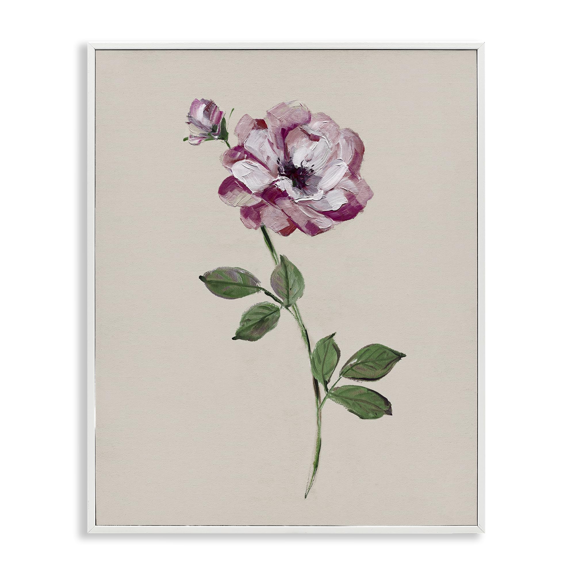 Cadre de rose blanc de 35,6 x 27,9 cm Sally Swatland Stupell Industries