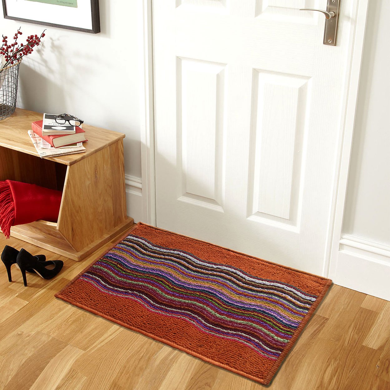 STATUS Orange Polypropylene Multipurpose Doormat 15" x 23" 1pc