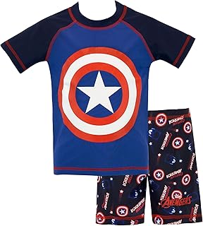 Costume da Bagno Due Pezzi per Ragazzi Captain America