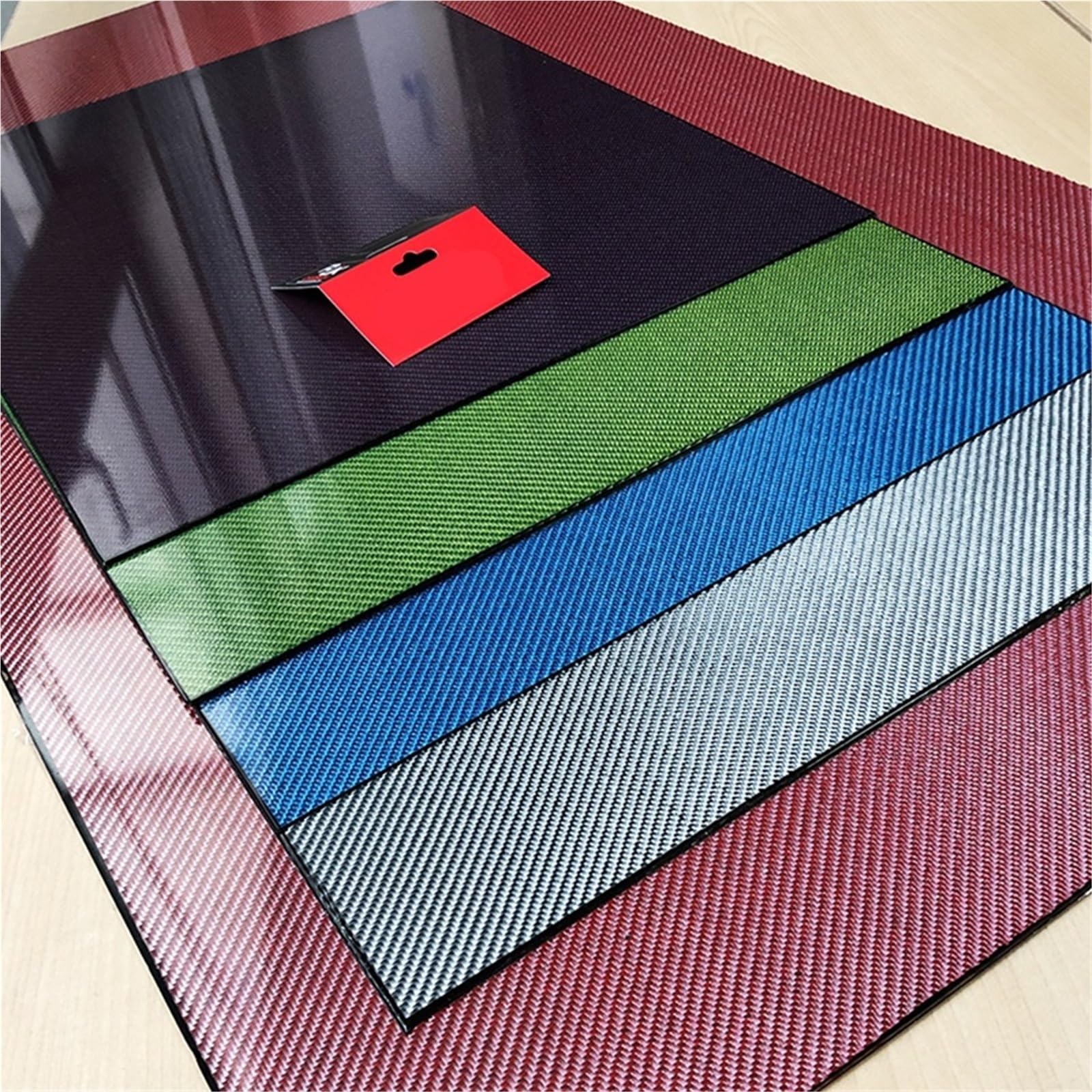 400x500mm 3K Colorful Carbon Fiber Sheet Thickness 1.0mm 1.5mm 2.0mm 2.5mm 3mm 4mm Multicolor Carbon Fiber Composite Board Panel 3k Carbon Fiber(400x500x4.0 Blue)