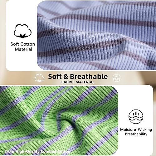 Miniatura 10 de Koneseve Chaleco ligero y elástico para perro, camisetas suaves y frescas sin mangas, chalecos a rayas, ropa transpirable para cachorros, gatitos,