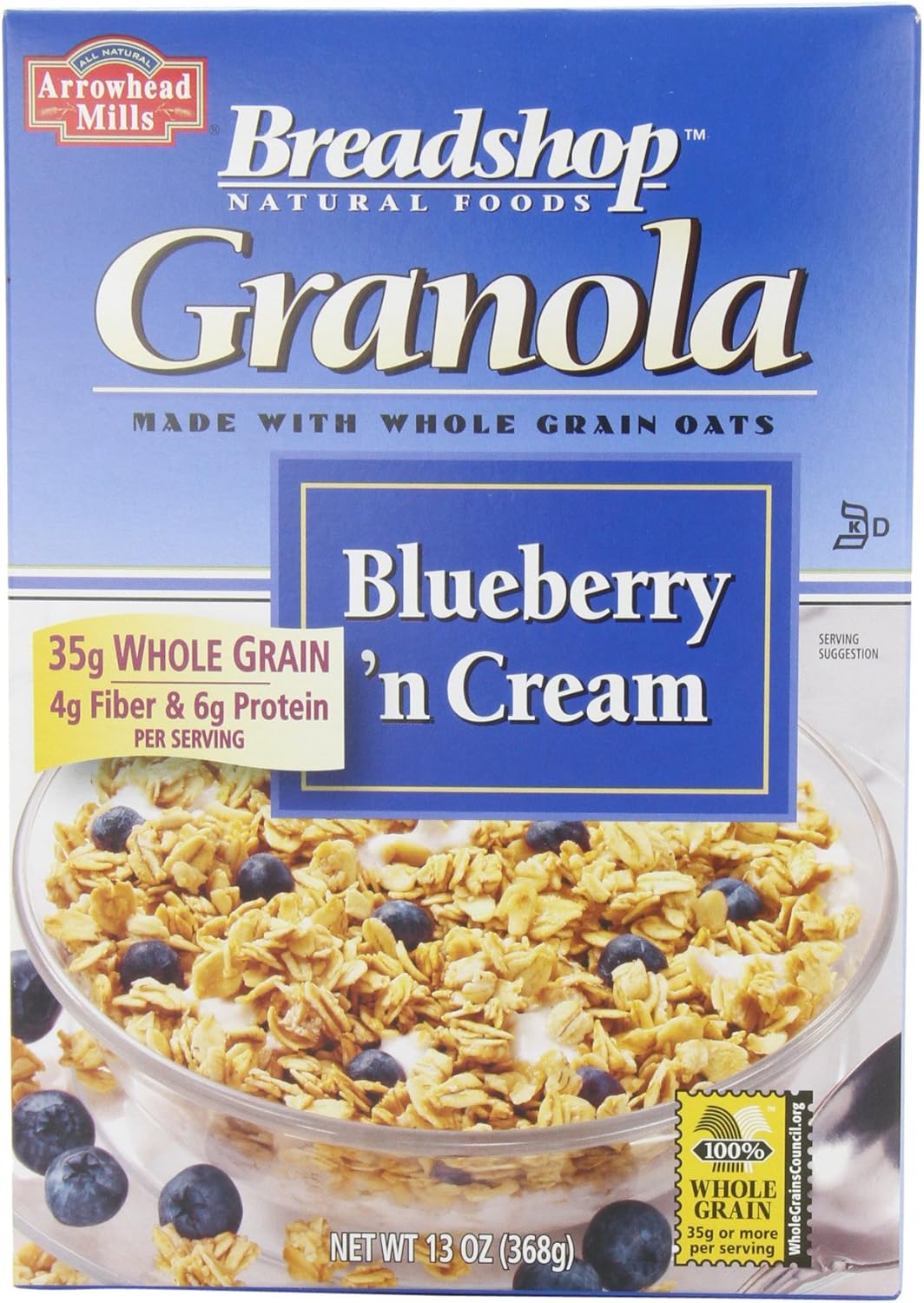 Granolas Blueberry 'n Cream Granola Cereal 368 gm (Pack of 6