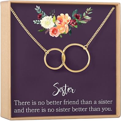 Dear Ava Necklace Gift For Women and Girls - Adjustable Modern Jewelry Pendant Love Gifting Idea for Her with Heartfelt Card - Long Distance Gifts for Your Loving Ones