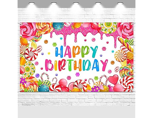 Candyland Birthday Backdrop: Sweeten Your Party with a Whimsical Wonderland