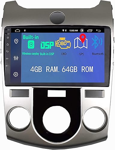 Reproductor de radio estéreo para automóvil Android 11 con navegación GPS IPS Inalámbrica CarPlay Bluetooth compatible con cámara de respaldo RCA