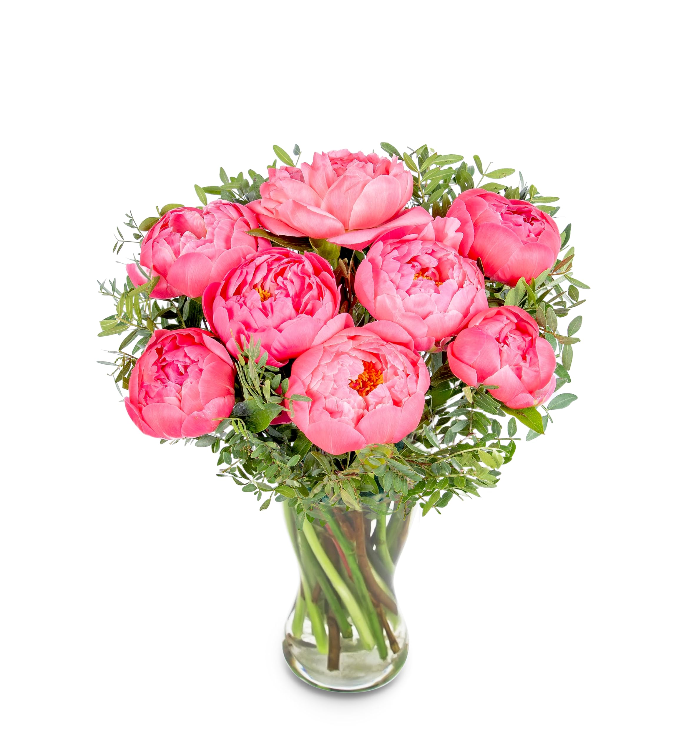 Bouquet de Pivoines Fraîches Livré à la Main - Composition Florale Élégante avec Expédition le Lendemain