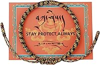 Vista 12 de Auténtica pulsera de nudo Dorje bendecida hecha a mano por monjes tibetanos con protección y talismán para mujeres y hombres