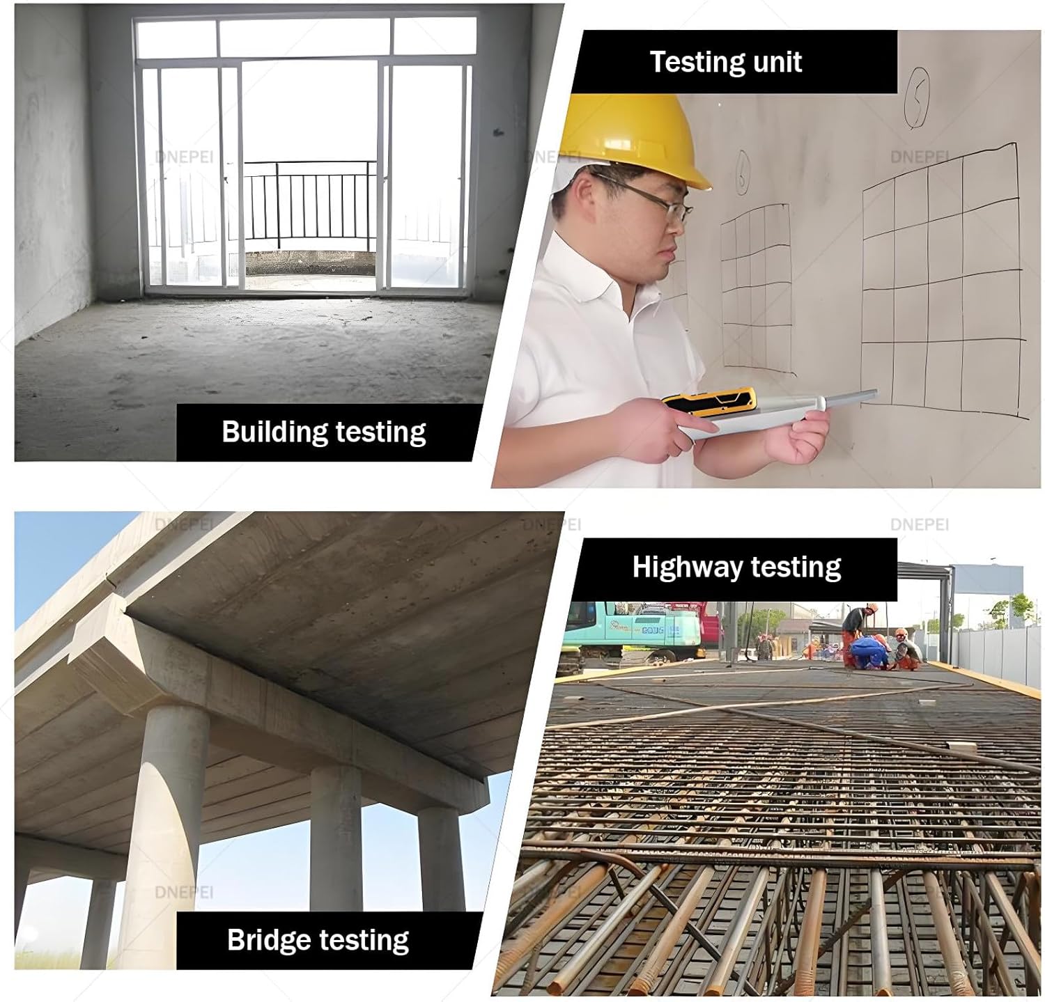 Smart Concrete Rebound Hammer with Data Export & Transmission – 2.207J Impact Energy, 75mm Plunger Stroke, Voice Broadcast for 10-60 MPa Testing