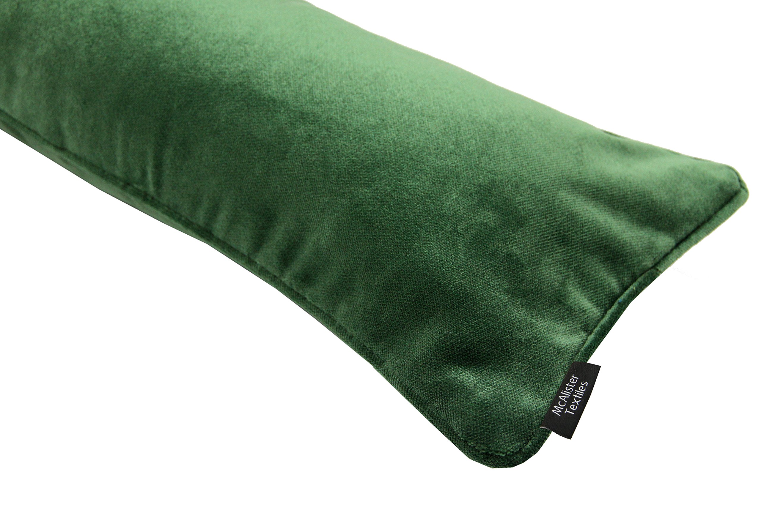 Paraspifferi In Velluto Sottoporta McAlister - Salsicciotto Imbottito 18x120 Cm Blu Petrolio