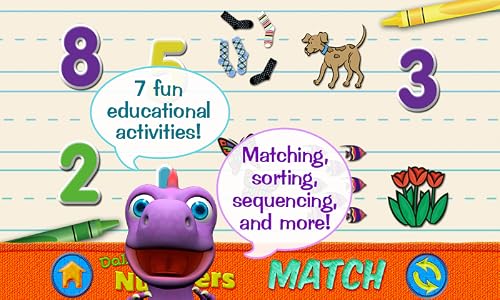 Numbers With Dally Dino - Preschool Kids Learn Counting With Flashcards, I Spy, Sort It, Match, Sequence, Memory And Counting Games! Fun With Dally Dinosaur #TOP1
