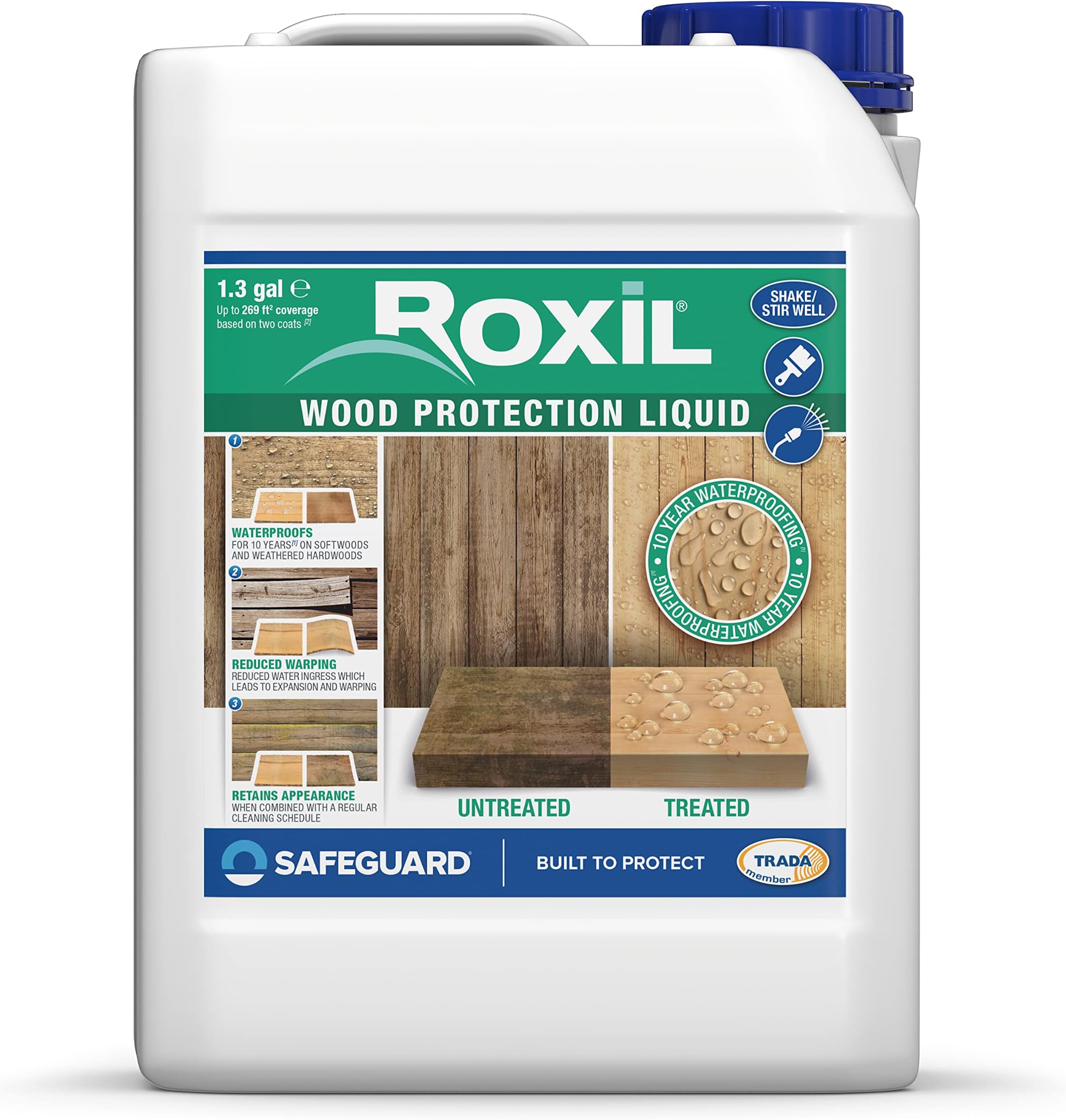 Marine Seal Wood Dock Stain & Sealer SemiTransparent Stain for